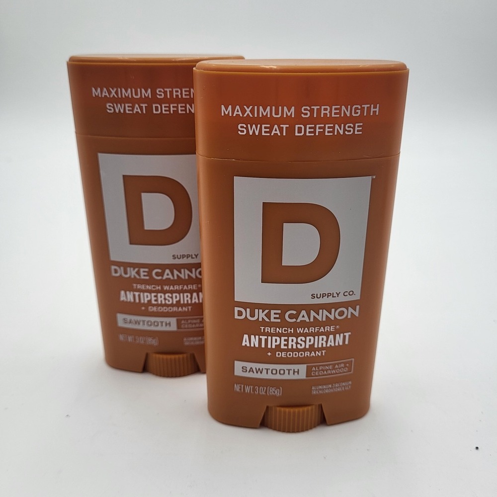Set of 2 Duke‎ Cannon Sawtooth Antiperspirant Deodorant 3oz Alpine Air Cedarwood